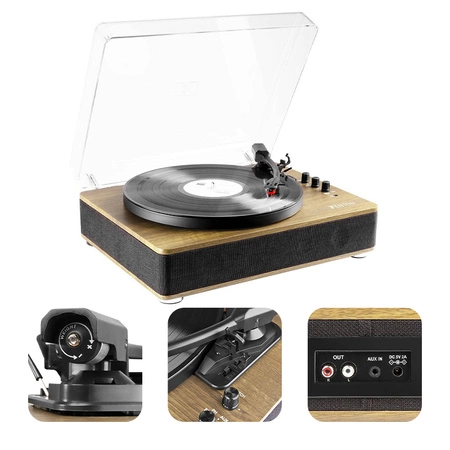 Gramofon RP162LW Fenton HQ BT jasne drewno