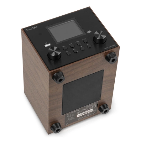 Radio Audizio Vieste DAB+ FM z subwooferem, ciemne drewno