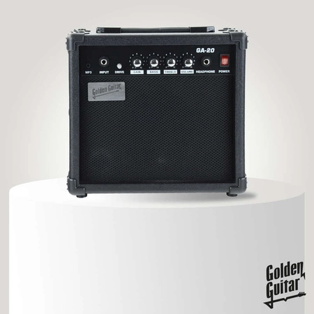 Gitara elektryczna - kompletny zestaw -Golden Guitar STEG-20 Czerwona Stratocaster