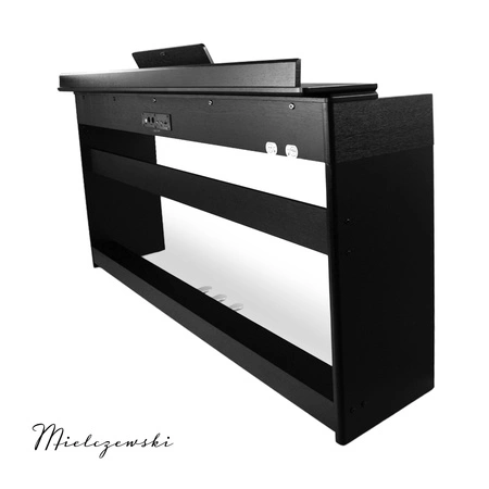 Pianino cyfrowe ze statywem 88 dynamicznych klawiszy ETIUDA czarne Mielczewski