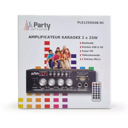 Wzmacniacz karaoke 2x 25W Party Light&Sound PLS1250USB-RC