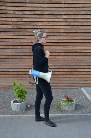 Mocny MEGAFON z USB/SD i Syreną - MEGA60USB