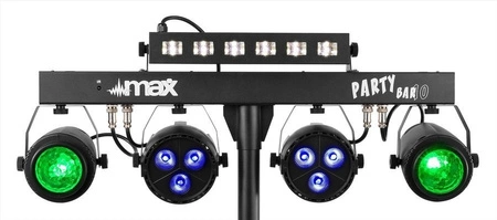 Zestaw oświetleniowy PAR UV STROBE JELLY MOON MAX PARTYBAR10