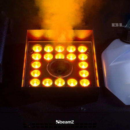 Zestaw: Wytwornica dymu pionowego LED BLAZE1800 + płyn do dymu CO2 5lBeamz