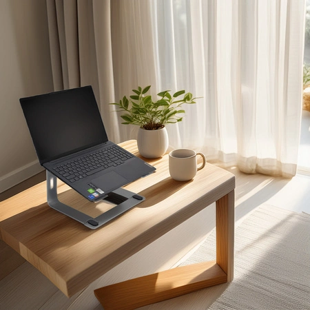 Statyw pod laptop składany LSR2 srebrny Hardman