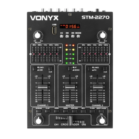 Mikser 4-kanałowy SD USB MP3 BT STM2270 Vonyx