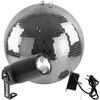 Zestaw: Kula lustrzana 50cm z napędem Firefog + Pinspot LED