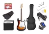 Zestaw: Gitara elektryczna Gigkit Max sunburst+ wzmacniacz statyw akcesoria