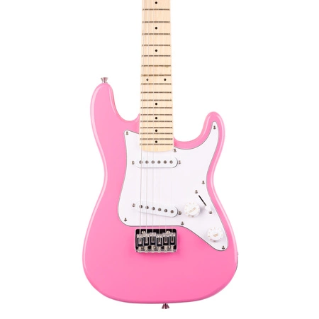 Zestaw Gitara Elektryczna GigKit Junior różowa 1/4+ wzmacniacz akcesoria