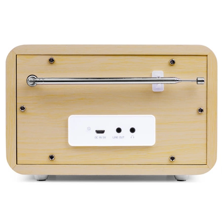 Radio DAB+ Milan z akumulatorem jasne drewno Audizio