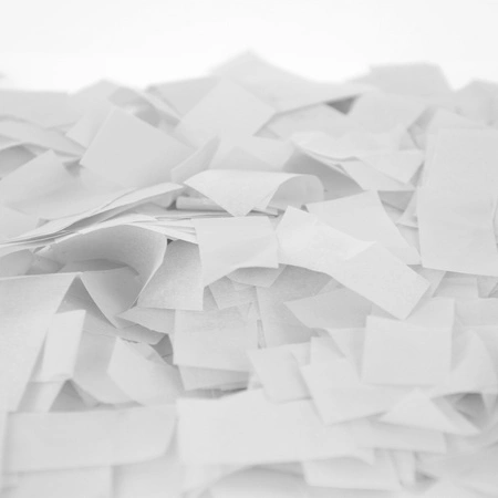 Tuba - wyrzutnia konfetti 20 cm - kolor biały