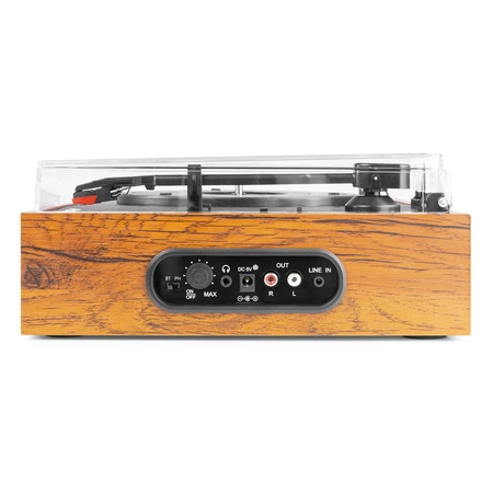 Gramofon Fenton RP170L z Bluetooth i etui na płyty - Lightwood