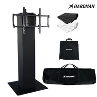 Czarny totem 100-175cm PTS25B-TV tower z akcesoriami