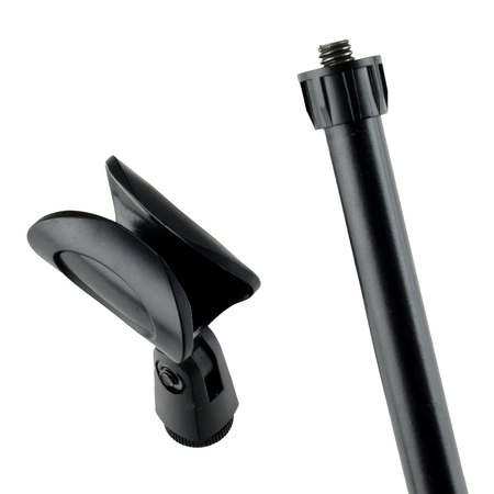 Statyw mikrofonowy podłogowy prosty z uchwytem 84-140 cm HSMB1 Hardman