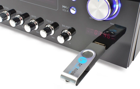 Wzmacniacz karaoke stereo AV-120FM MP3 Skytronic