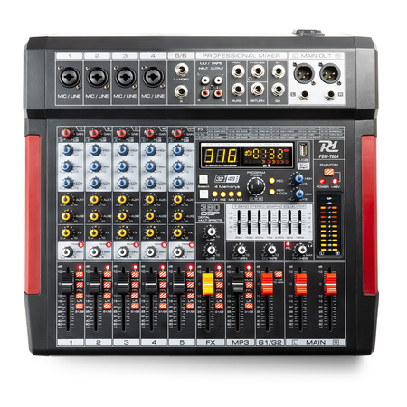 Mikser sceniczny 6-kanałowy PDM-T604  DSP/MP3 Power Dynamics