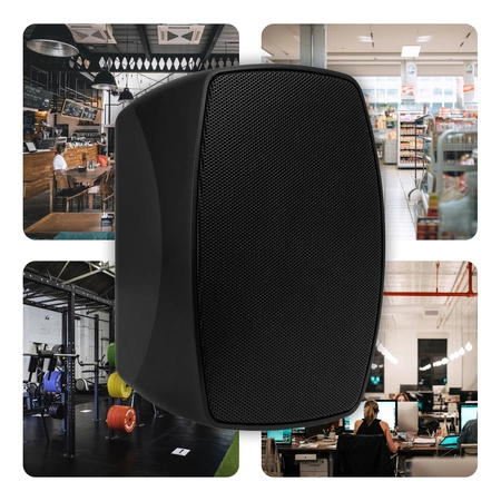 Zestaw głośników naściennych 8 x BHW60BK 6" 120W z wzmacniaczem 4 strefowym