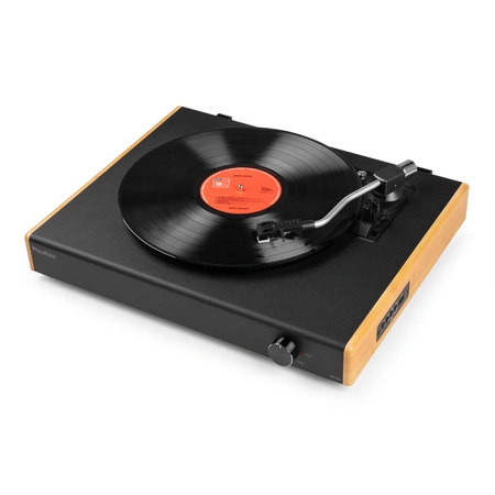 Gramofon z głośnikami vintage RP335BB jasny brąz Audizio