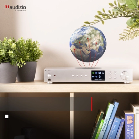 Radio internetowe Adria WiFi DAB+ BT srebrny