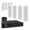 System zewnętrznych głośników 8 x OCS3 30W 100V IPX4 z wzmacniaczem PRM360