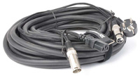 CX02-15 Kabel audio COMBI SHUKO XLR F / IEC F - XLR M. 15m PD Connex