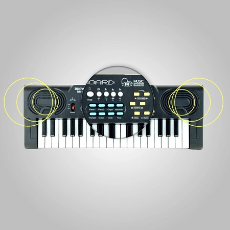 Keyboard 37 klawiszy organy dla dziecka edukacyjne BD-373 BDmusic+ mikrofon