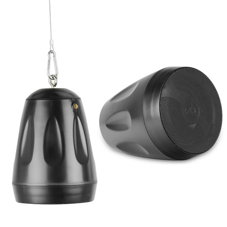 Zestaw czarnych głośników wiszących 6 x 5.5" AW32-B ze wzmacniaczem