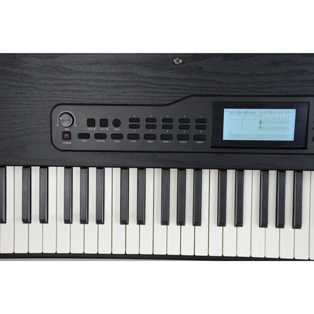 Pianino cyfrowe ważone z mechanizmem młoteczkowym ze statywem CANTATA czarne Mielczewski