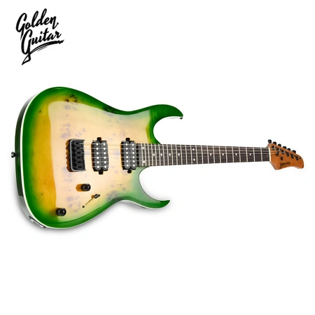 Gitara elektryczna superstrat -Golden Guitar Strat2 zielony