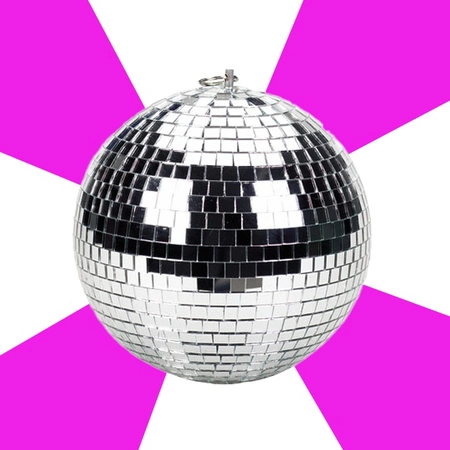 Zestaw: Kula lustrzana 20cm+ napęd sieciowy+ reflektor pinspot LED 5W