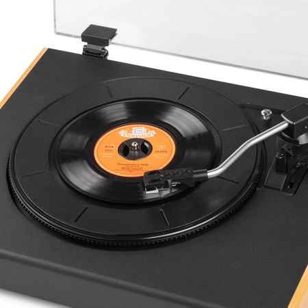 Gramofon z głośnikami vintage RP335BB jasny brąz Audizio