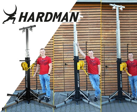 Wieża sceniczna statyw z wyciągarką 2m-6m udźwig 300kg ST300 HARDMAN
