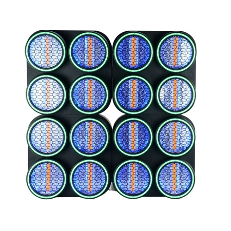 Zestaw: 4x Reflektor retro LED RGB COB DMX R4 Lucendi+ Case