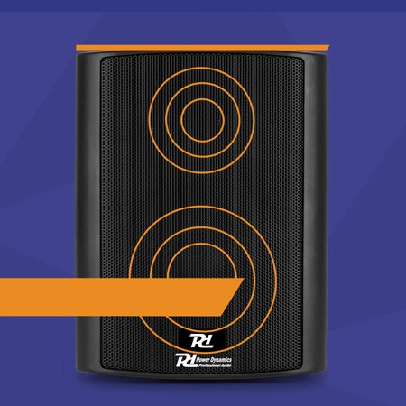 Kolumny instalacyjne dwudrożne 100W - para, kolor czarny