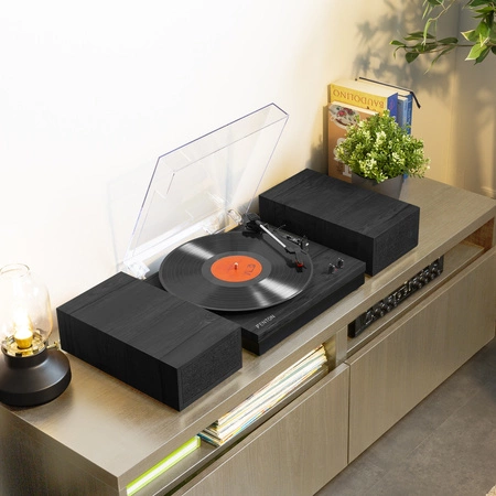 Gramofon RP165B Fenton głośniki BT czarny