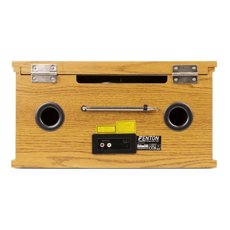 Gramofon Memphis Fenton BT CD kaseta DAB+ FM USB drewno