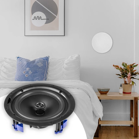 Niskoprofilowy głośnik sufitowy 1szt NCBT601 BT 6,5" biały