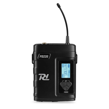 Zestaw mikrofonowy nagłowny 2x 80-kanałowy UHF PD220B Power dynamics
