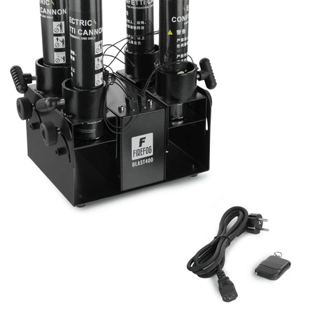 Poczwórna elektryczna wyrzutnia konfetti BLAST400 Firefog