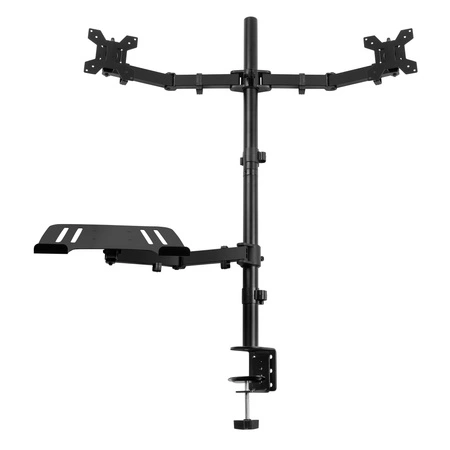Podwójne ramię do monitora 13"-32" z podstawką na laptop CMA20L Audizio