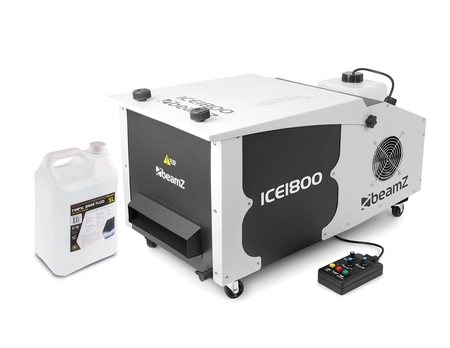 Zestaw: Wytwornica dymu ciężkiego DMX ICE1800+ płyn do dymu 5l Beamz