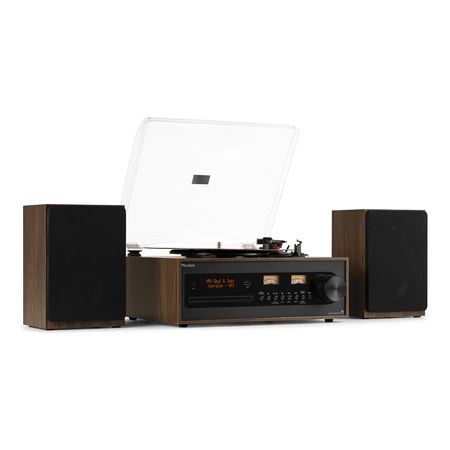 Gramofon retro Boston CD USB radio DAB głośniki Audizio