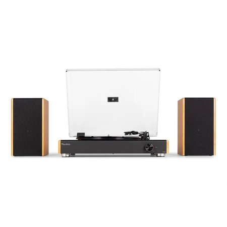Gramofon z głośnikami vintage RP335BB jasny brąz Audizio