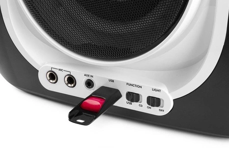 Karaoke system z CD i 2 mikrofonami SBS30W