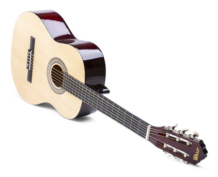 Zestaw: Gitara klasyczna 39'' SoloArt Max kolor naturyalny, pulpit na nuty, statyw oraz akcesoria