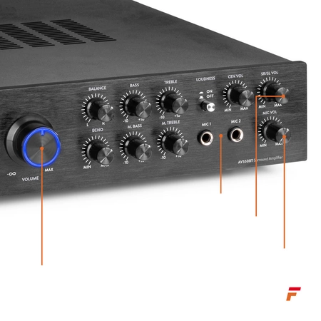 Wzmacniacz kina domowego Surround 5.1 Fenton