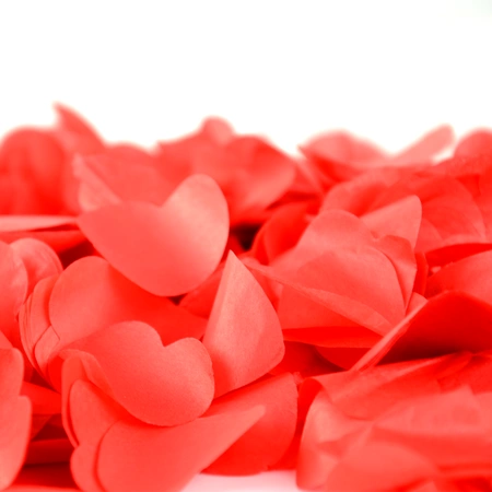 Tuba - wyrzutnia konfetti 60 cm - czerwone serca