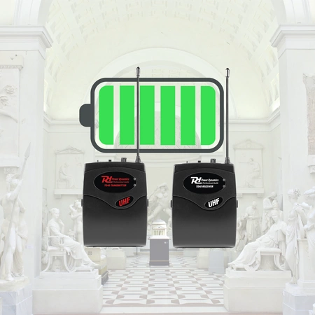 Bezprzewodowy System Tour Guide TG40 nadajnik+ 20 odbiorników Power Dynamics