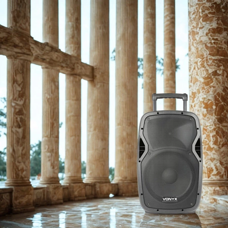 Kolumna mobilna z mikrofonami 600W Vonyx AP1200PA 12"