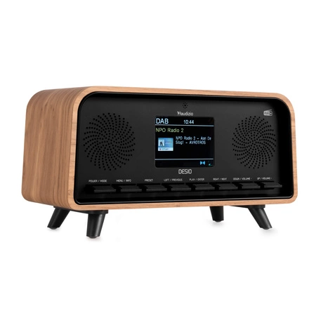Radio DAB+ i FM w stylu retro Desio jasne drewno Audizio